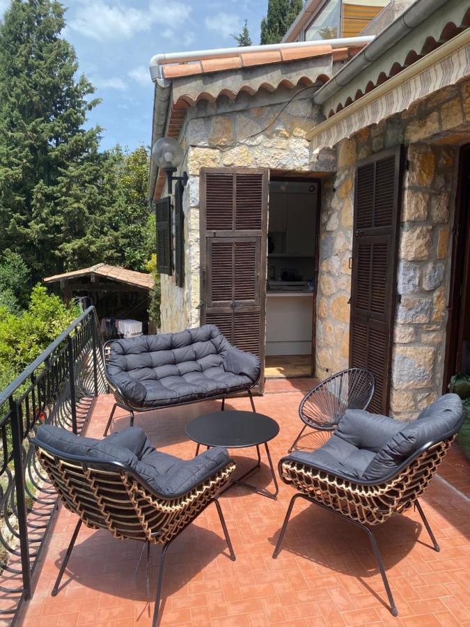 Entre Nice Et Monaco Grande Villa Avec Piscine Privee 12 Personnes Drap Eksteriør billede