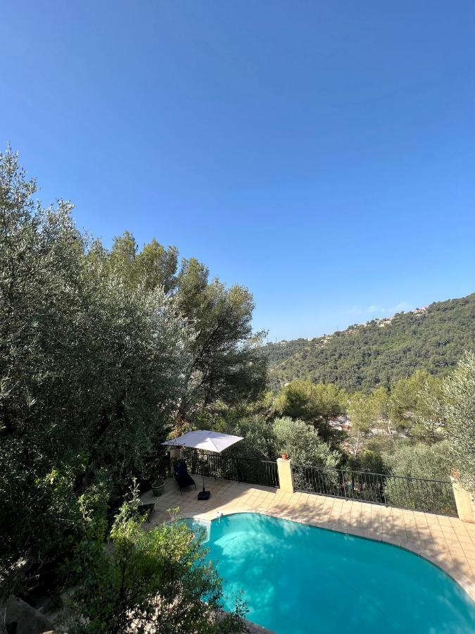 Entre Nice Et Monaco Grande Villa Avec Piscine Privee 12 Personnes Drap Eksteriør billede