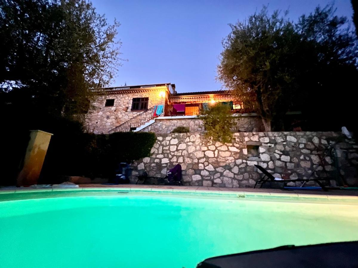 Entre Nice Et Monaco Grande Villa Avec Piscine Privee 12 Personnes Drap Eksteriør billede