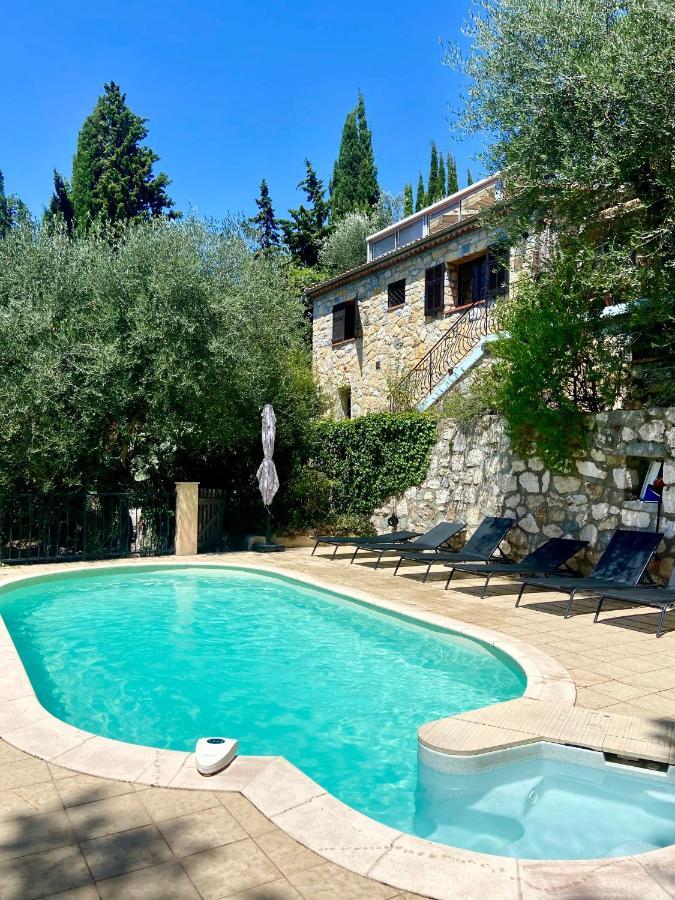 Entre Nice Et Monaco Grande Villa Avec Piscine Privee 12 Personnes Drap Eksteriør billede