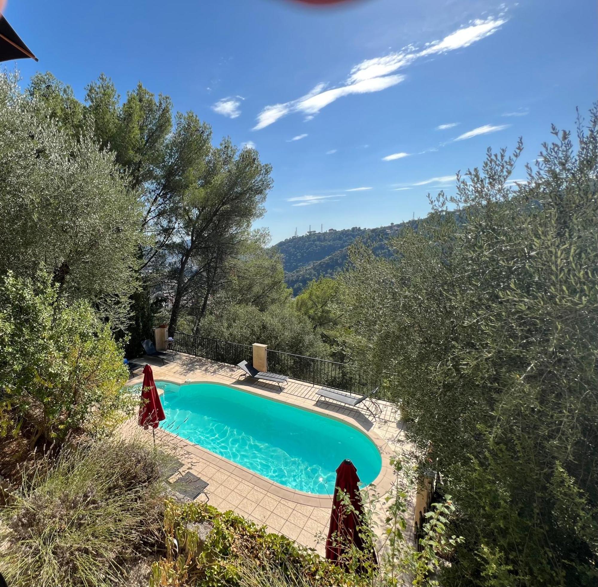Entre Nice Et Monaco Grande Villa Avec Piscine Privee 12 Personnes Drap Eksteriør billede