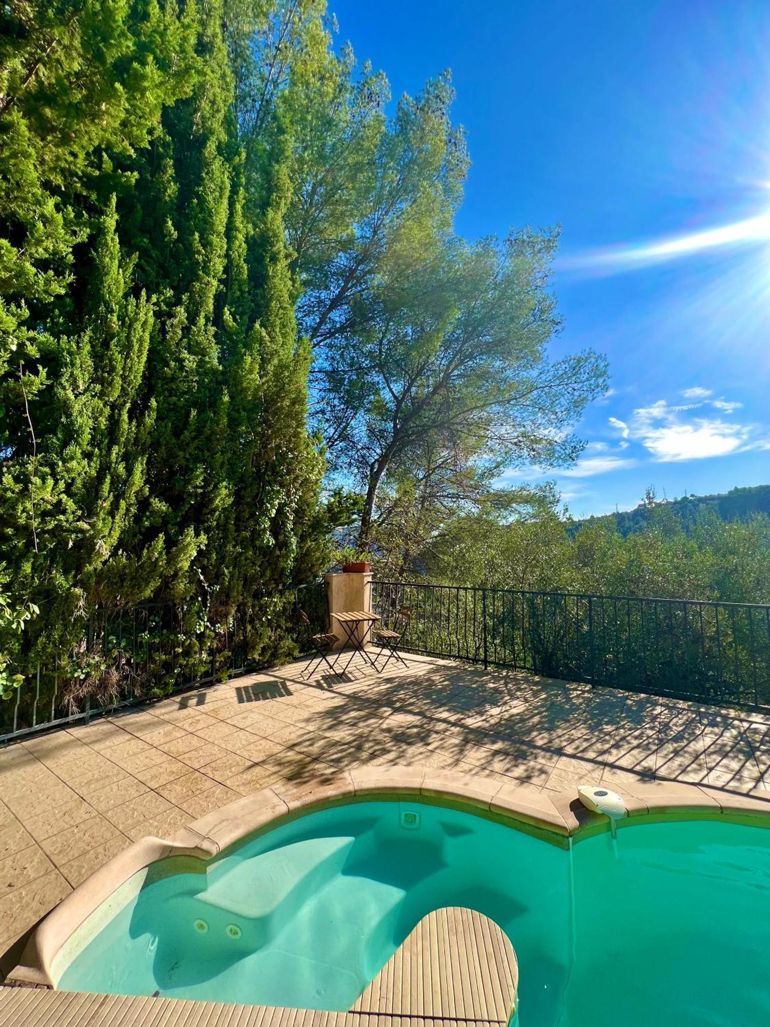 Entre Nice Et Monaco Grande Villa Avec Piscine Privee 12 Personnes Drap Eksteriør billede