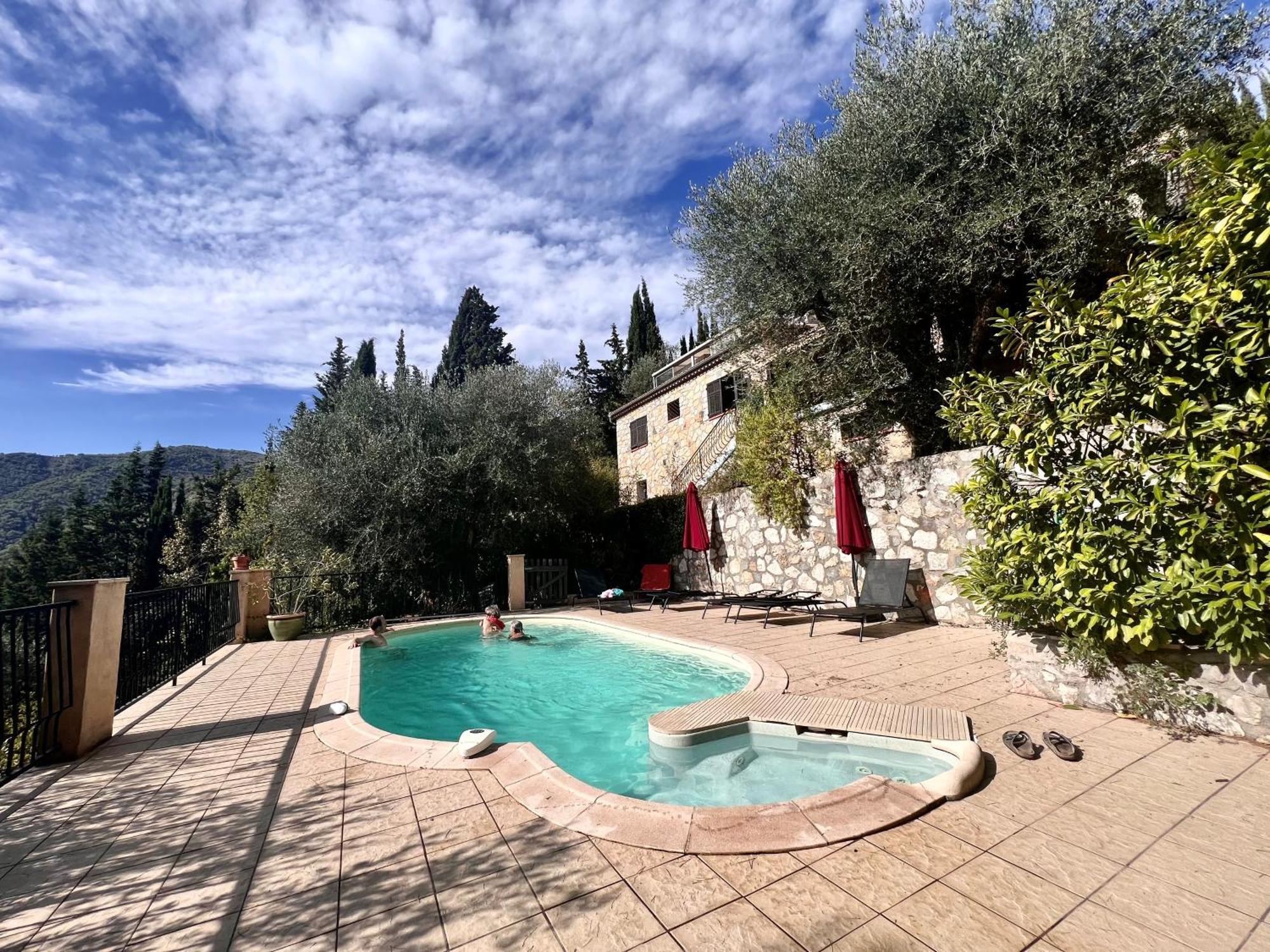 Entre Nice Et Monaco Grande Villa Avec Piscine Privee 12 Personnes Drap Eksteriør billede